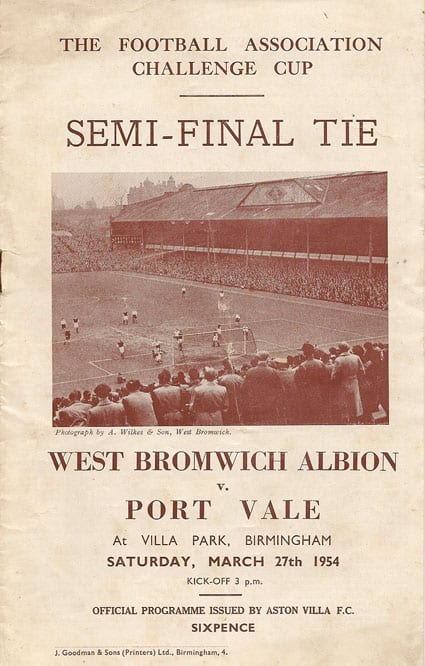 West Bromwich Albion FC  v Port Vale FC